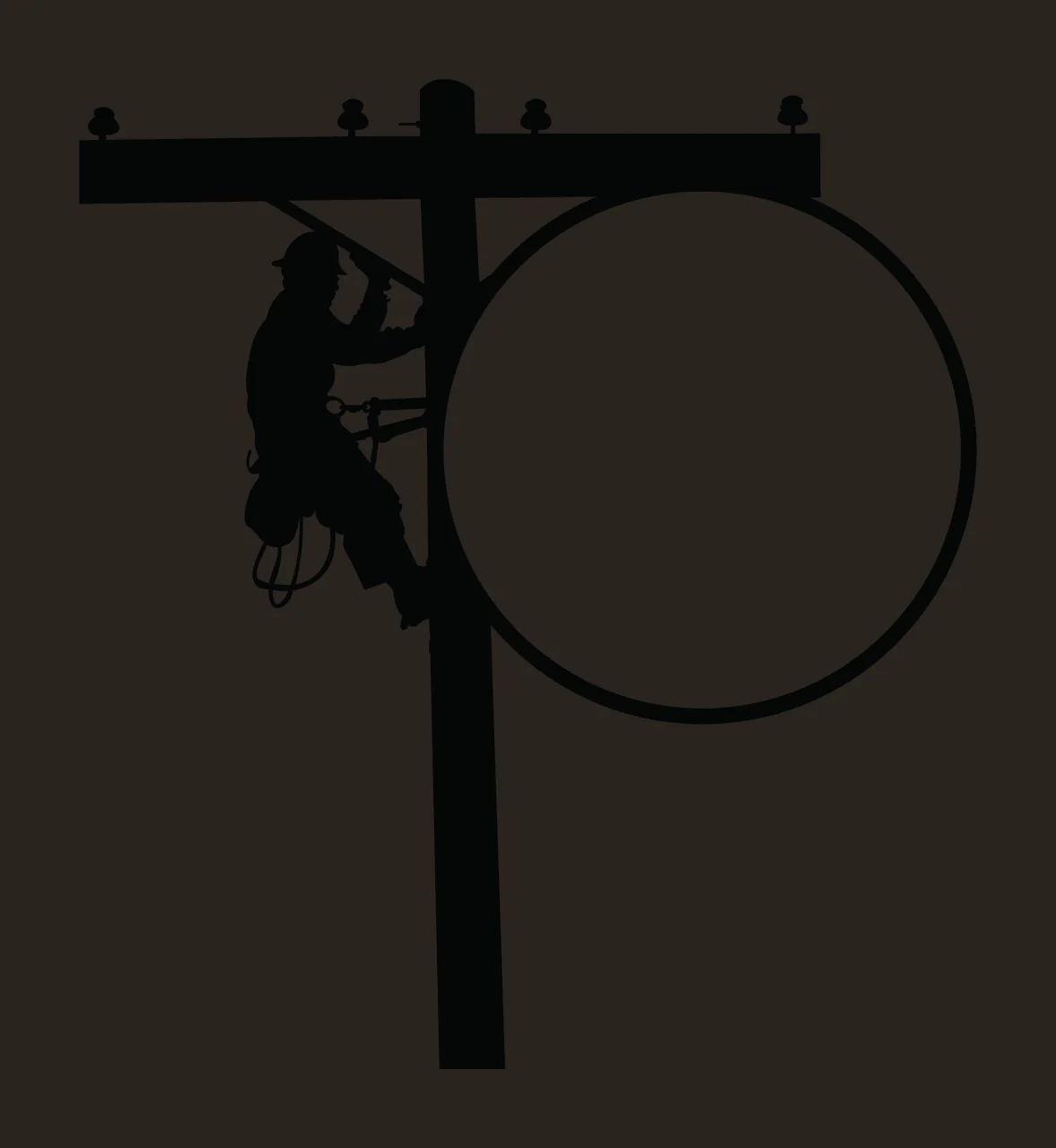 Lineman Monogram Character 05 scalable logo design icon contrast preview thumbnail