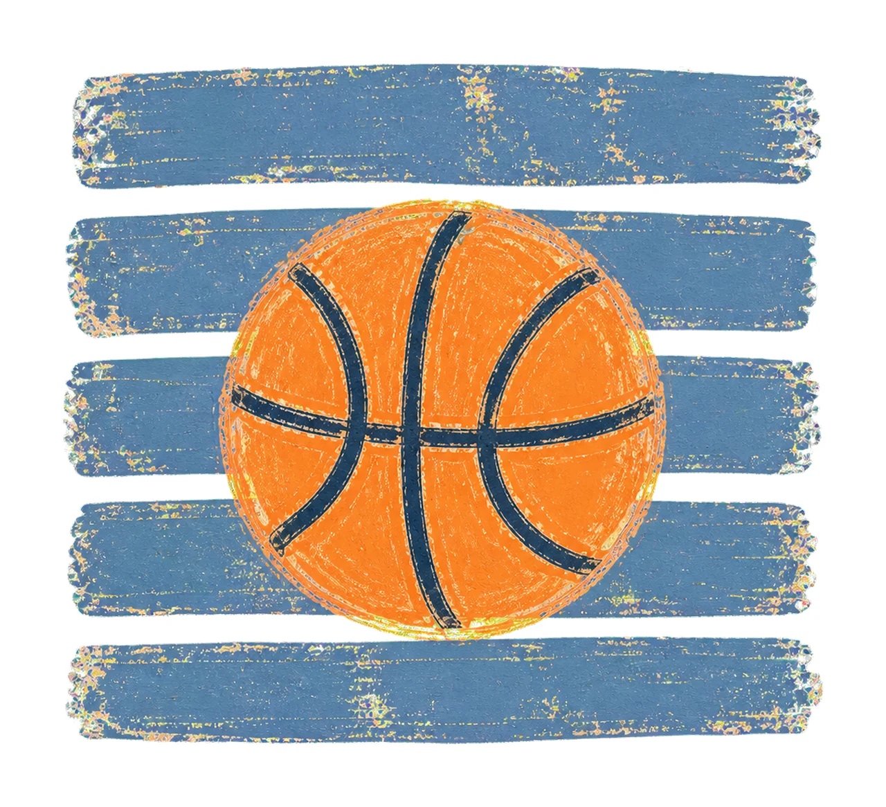 Basketball Stripes Preppy Shirt Design Trendy Variation D