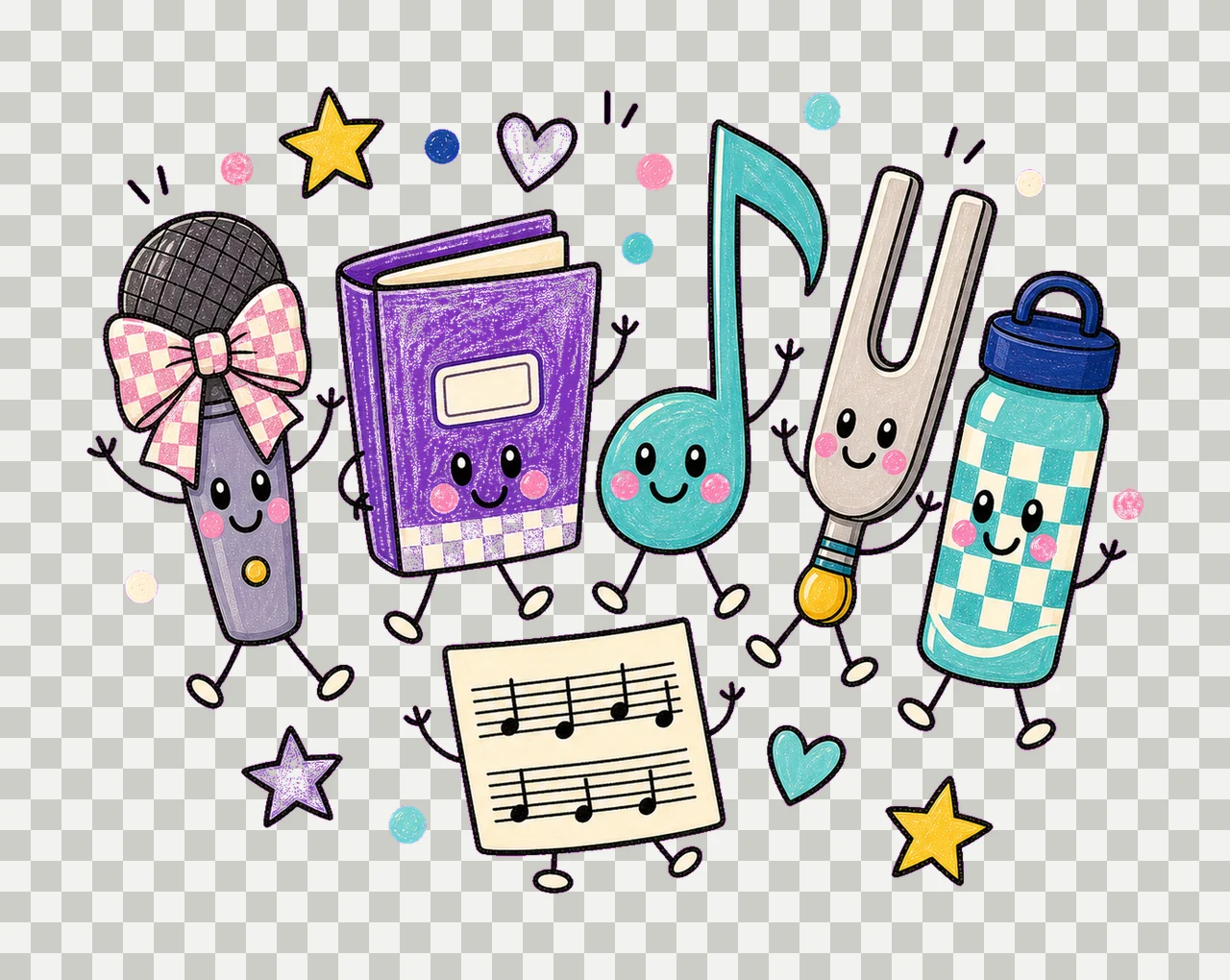 choir 02 preppy checker sublimation instant shirt design transparency and detail preview thumbnail