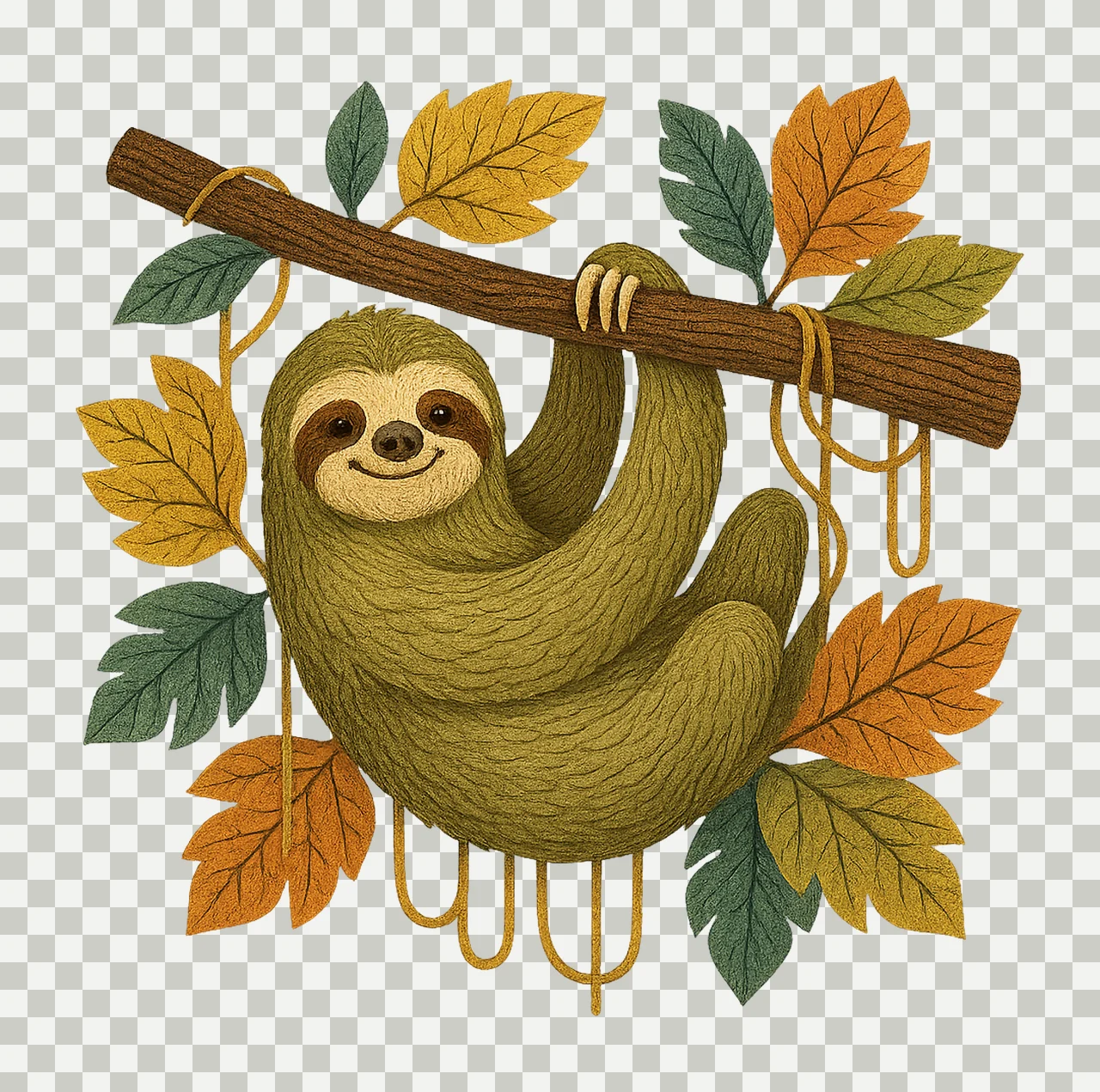 Mid century jungle animals Artwork set 30 animal transparency and detail preview thumbnail