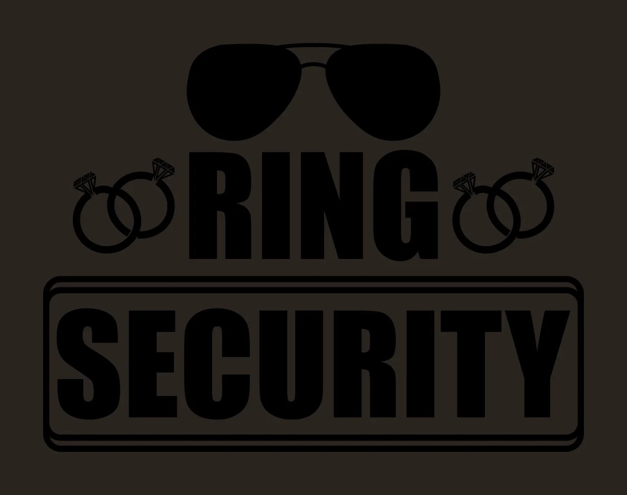 Ring Security Sunglasses And Rings typography black white plain contrast preview thumbnail