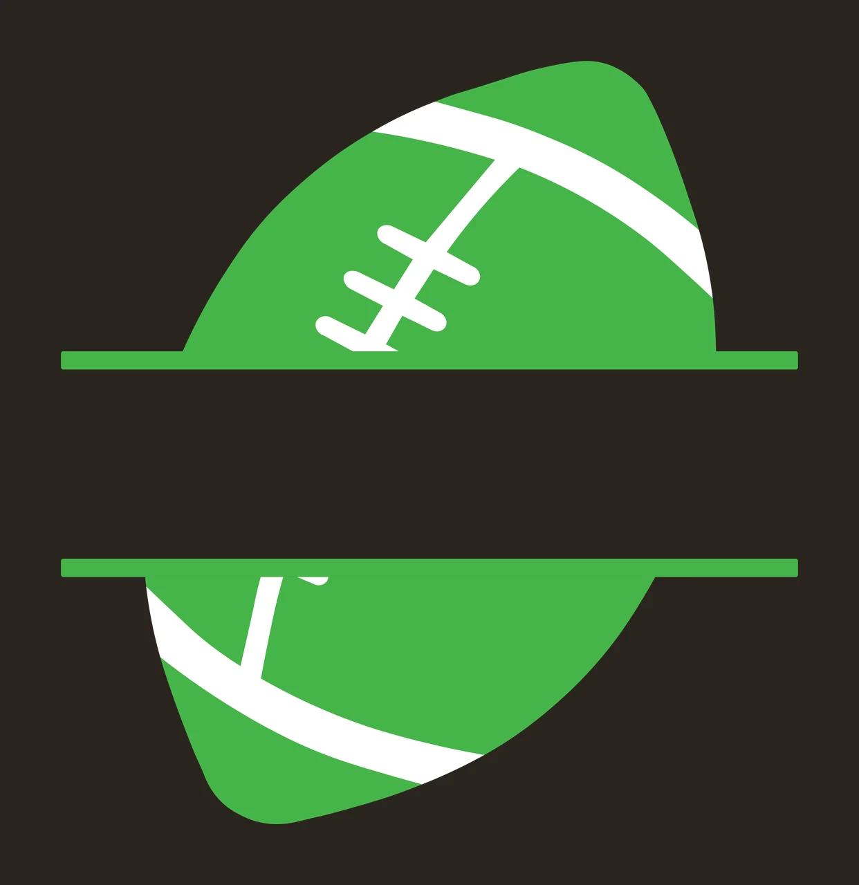 Black Oval Form Bisected By A Central White horizontal bar contrast preview thumbnail