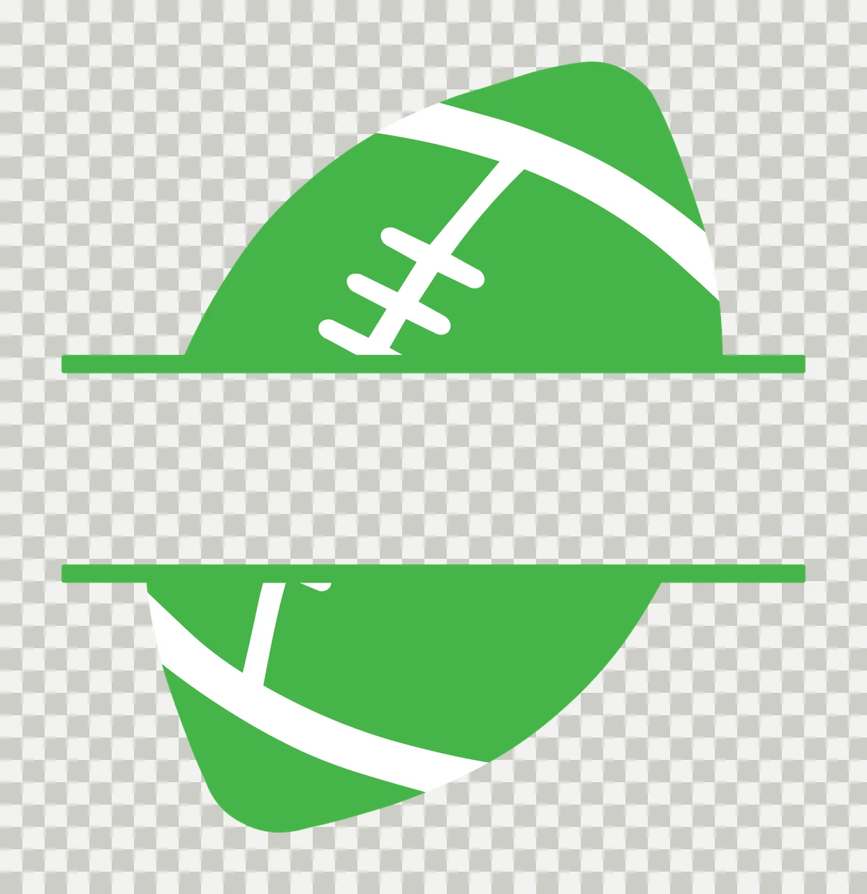Black Oval Form Bisected By A Central White horizontal bar transparency and detail preview thumbnail