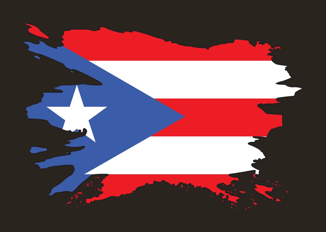 Distressed Black Star Flag Motif and stripes brushwork layered graphic contrast preview thumbnail