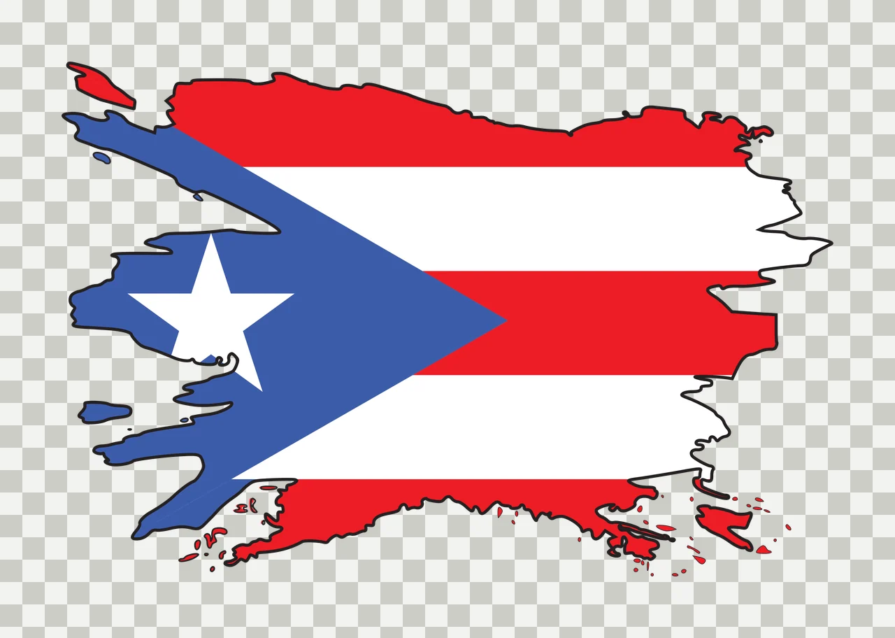 Distressed Black Star Flag Motif and stripes brushwork layered graphic transparency and detail preview thumbnail