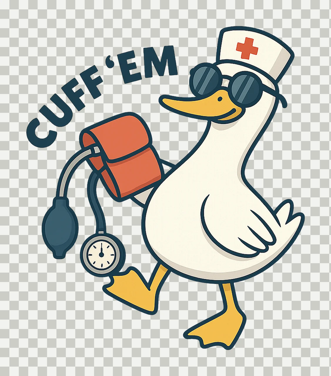 Funny Goose Nurse ER Nurse RN Nurse Appreciation Gift Nurse transparency and detail preview thumbnail