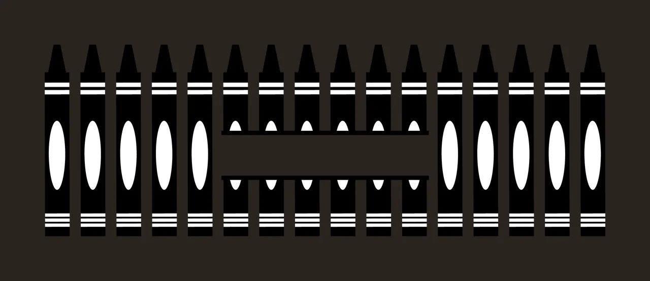 Can Glass Wrap Crayons Arranged In Two Rows aligned rectangle contrast preview thumbnail