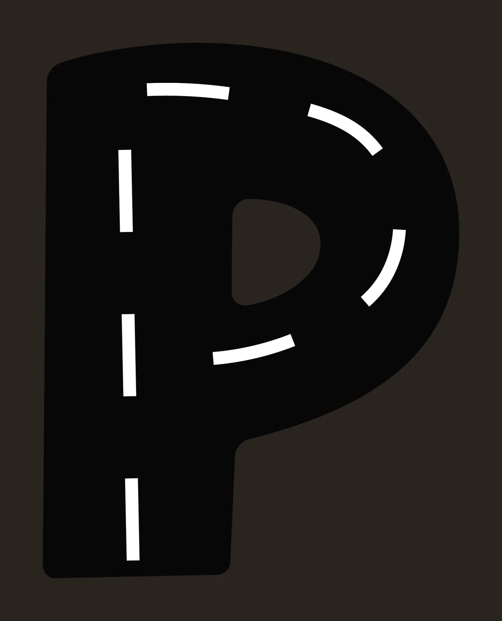 Race Track Font Character 06 racing checkered flag speedway contrast preview thumbnail