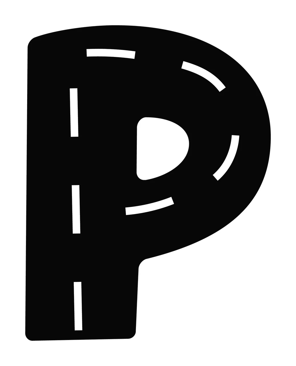 Race Track Font Character 06 racing checkered flag speedway