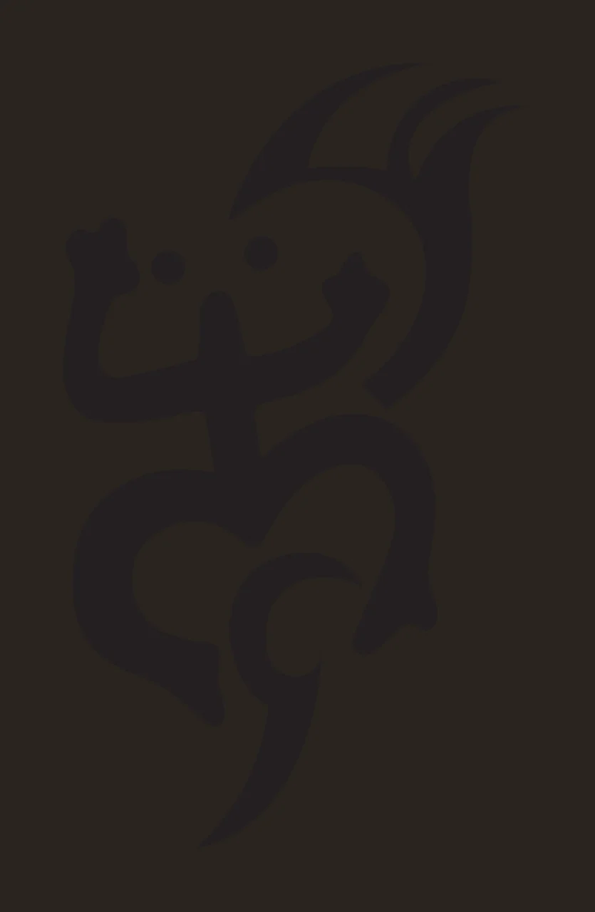 Abstract Tribal Frog Shape Design patterns black plain ornament contrast preview thumbnail