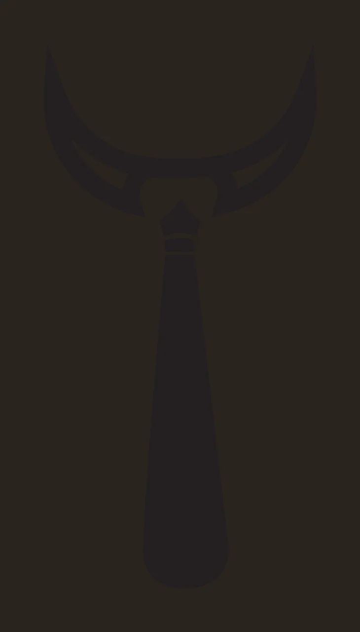 Black Horn Shape Tie Icon necktie display horns silhouette contrast preview thumbnail