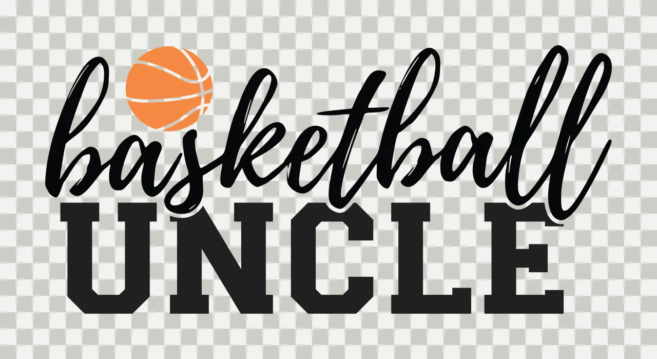 Basketball Uncle Black And White Graphic sport typography 1 6 transparency and detail preview thumbnail