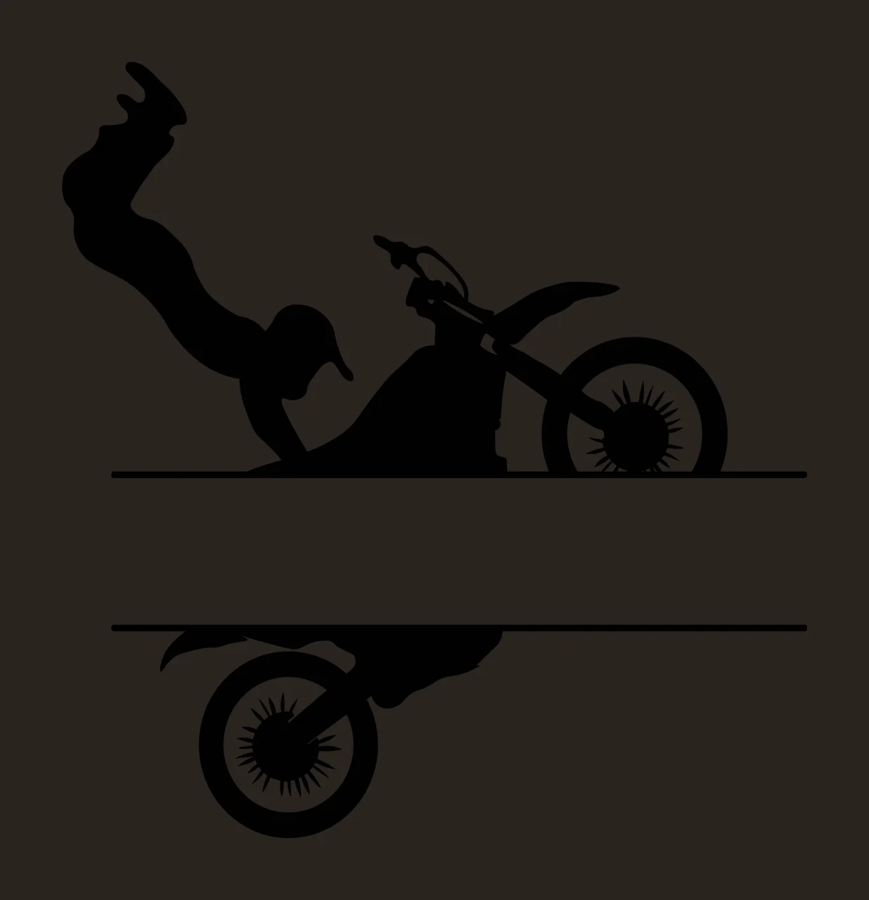 Dirt Bike Monogram Motocross Character 06 scalable logo design contrast preview thumbnail