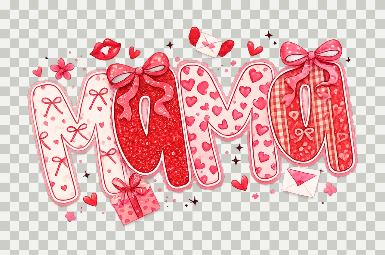 Valentine Mama Valentines Day Sublimation Mama Valentine transparency and detail preview thumbnail