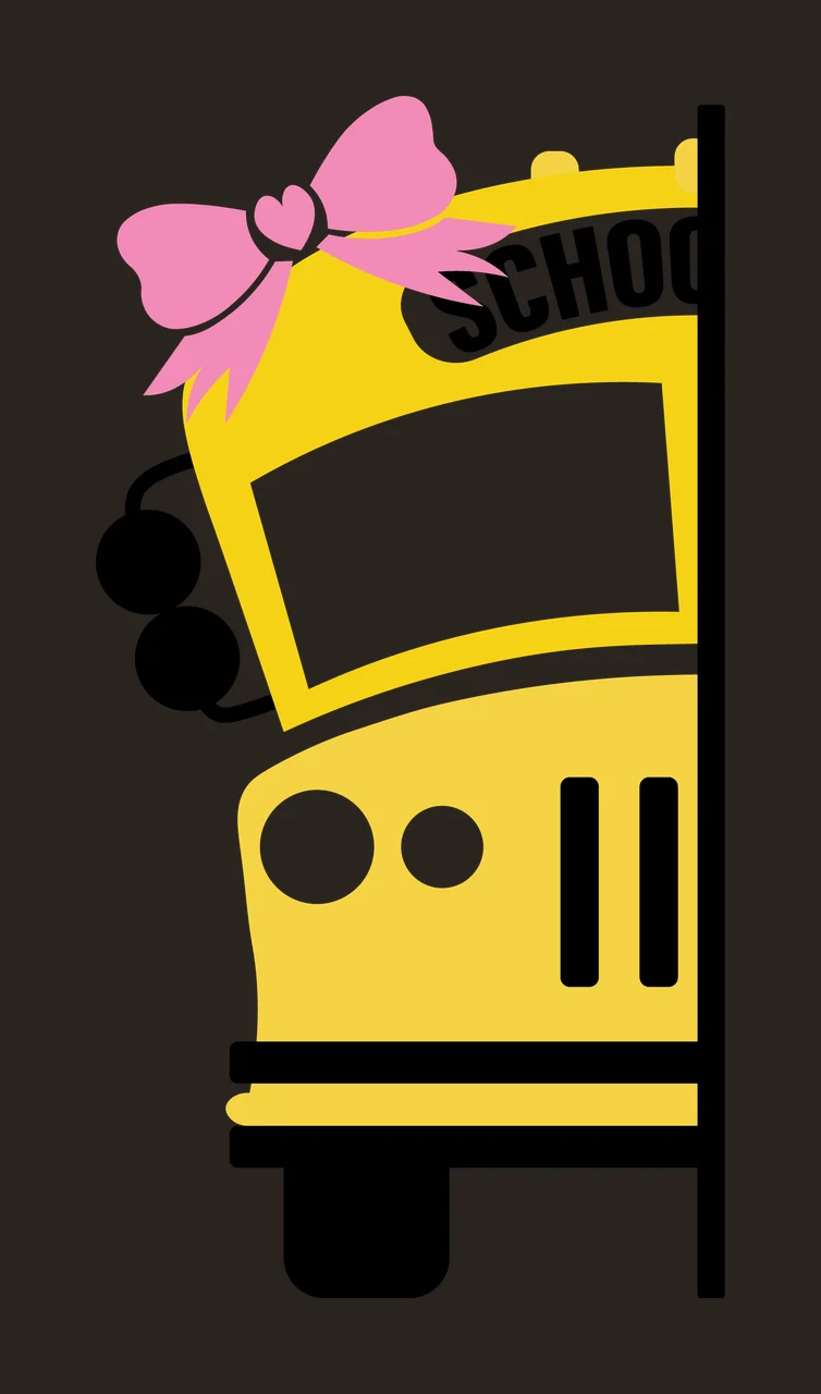 Bus With Bow And Mirrors In Black contrast preview thumbnail