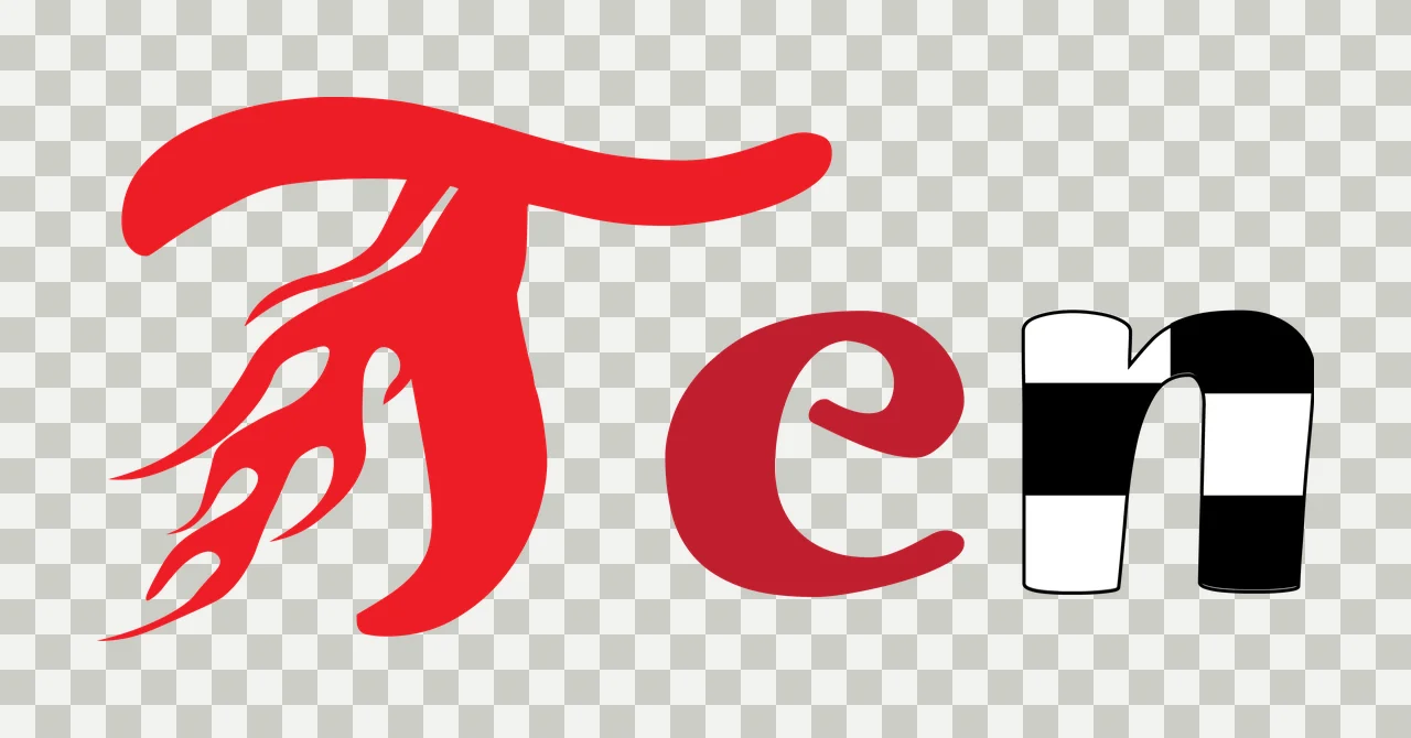 Ten Black Text With Flame And Cylinder Graphic display white transparency and detail preview thumbnail