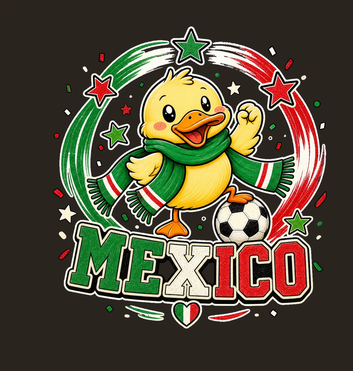 Mexico Soccer Duck Fan sublimation instant shirt Variation C contrast preview thumbnail