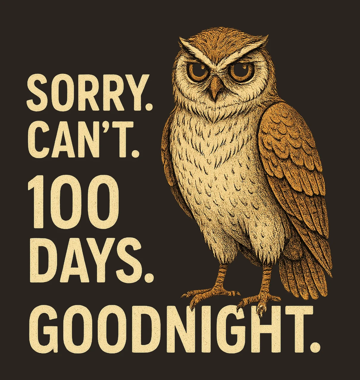 Funny Owl Gamer Sorry Can 99 Nights Bye Cute Introvert contrast preview thumbnail