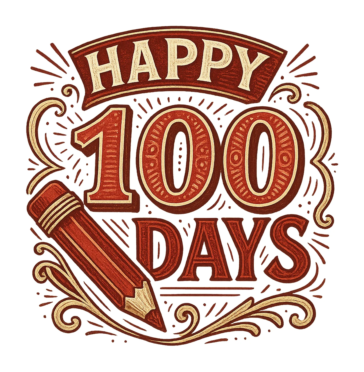 Happy 100 Days Quotes Youth Shirt Design School Celebration