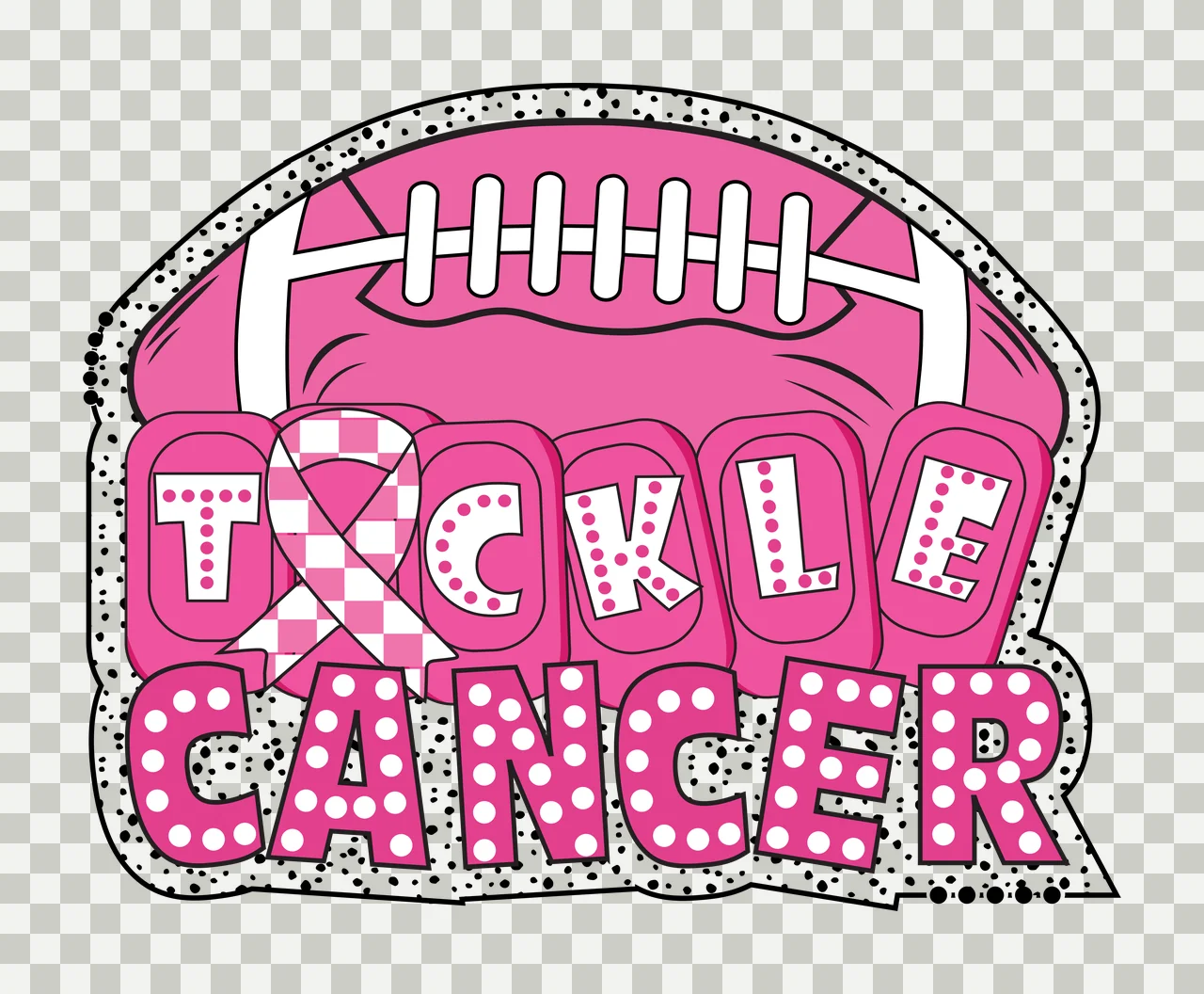 Cancer Dots Black Semi Circular Shape With Text white circle transparency and detail preview thumbnail