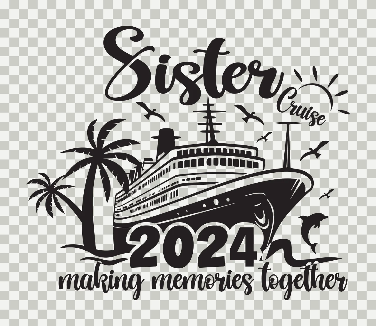 Family Illustration matching together relatives reunion Variation transparency and detail preview thumbnail