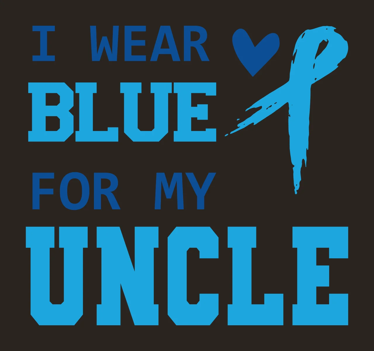 Blue Ribbon And Wearing With Heart Support contrast preview thumbnail
