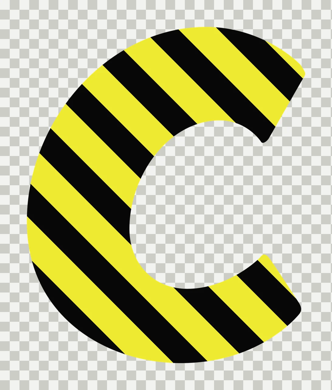 Construction Font Character 11 scalable logo design icon transparency and detail preview thumbnail
