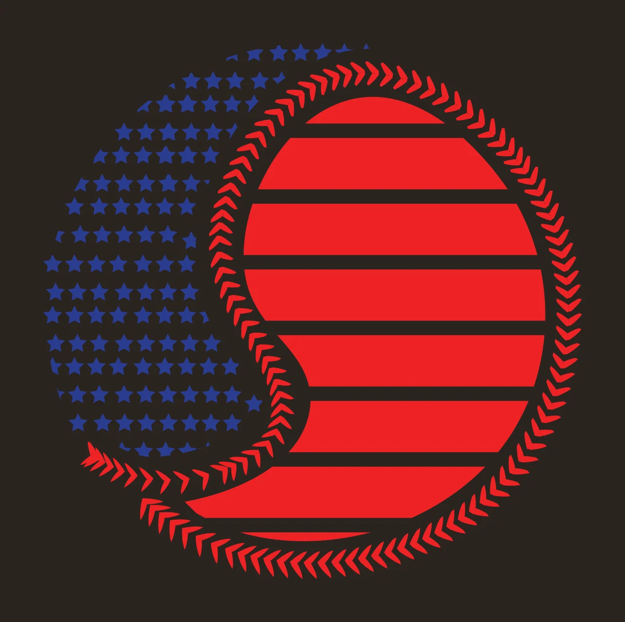 Circular Badge With Stars And Lines enclosing circle arrows contrast preview thumbnail