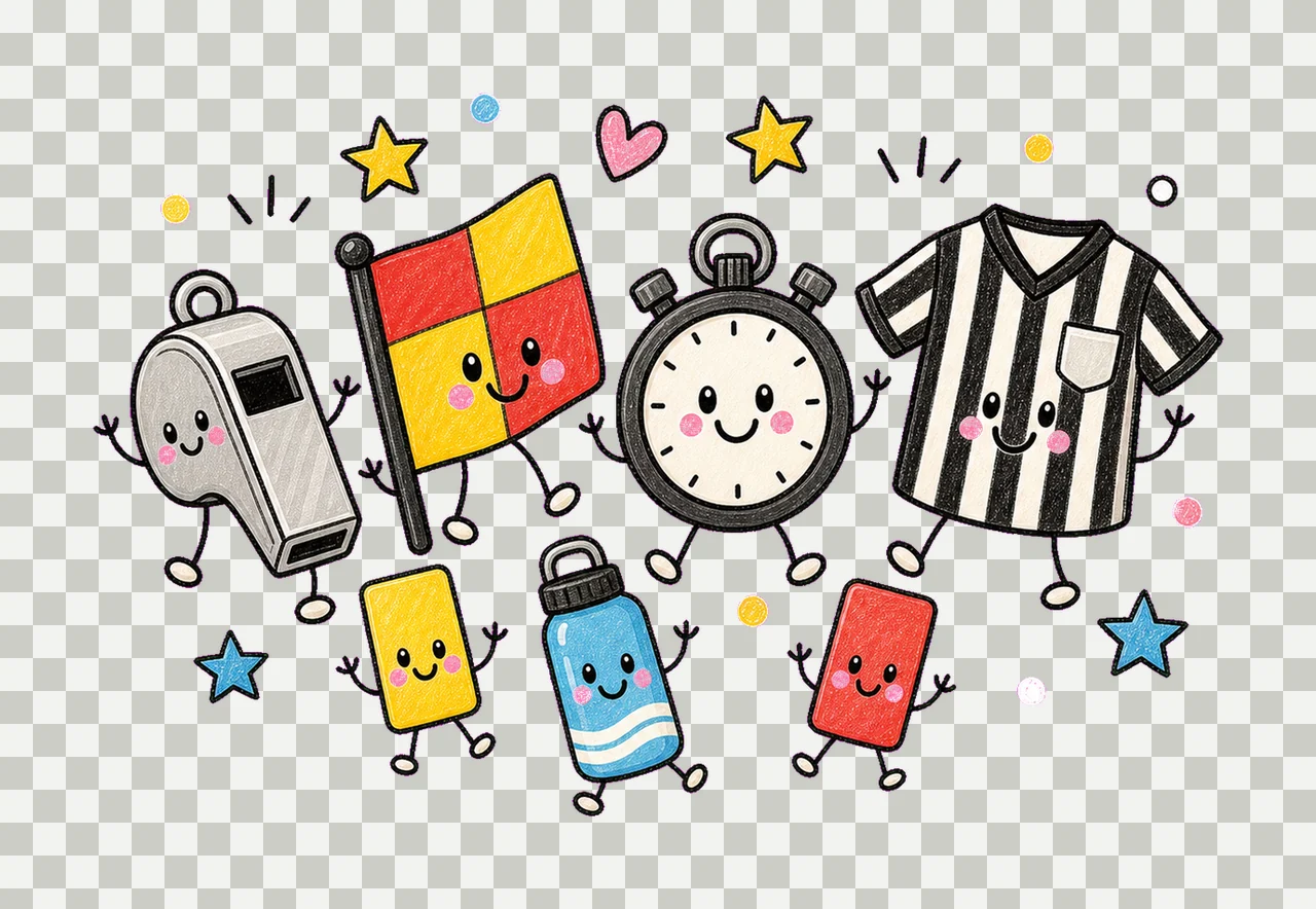 referee whistle 01 walking lineup sublimation instant shirt transparency and detail preview thumbnail