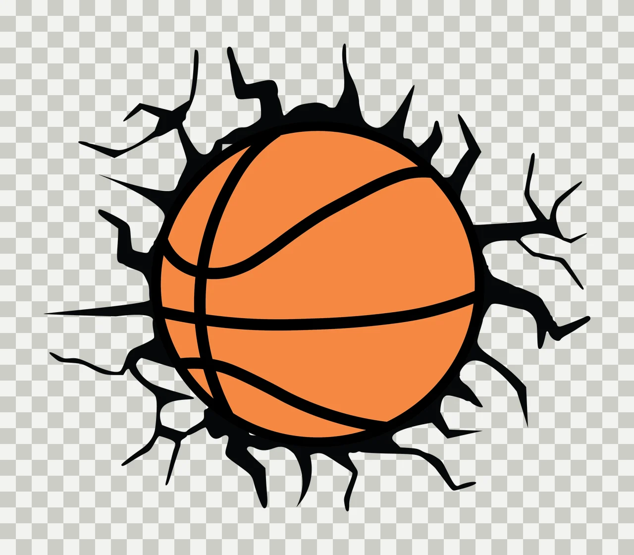 Basket Ball Fire Name Font Character 02 scalable logo design transparency and detail preview thumbnail
