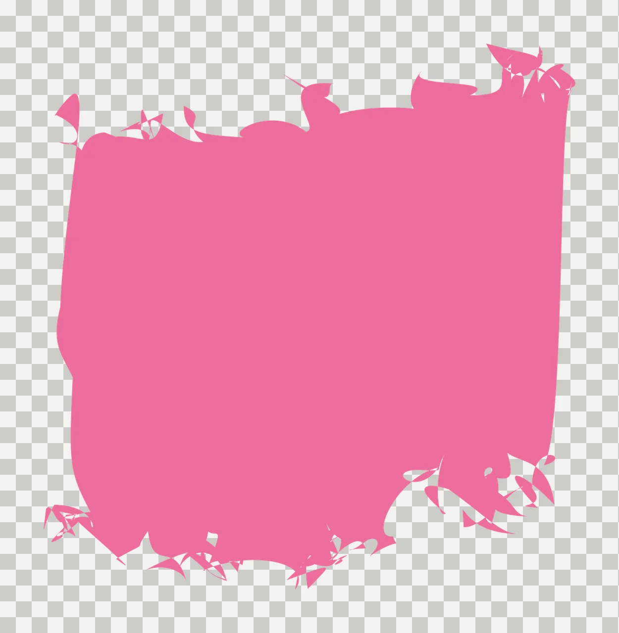 Rough Rectangular Ink Blot Shape rectangle splatter distressed transparency and detail preview thumbnail