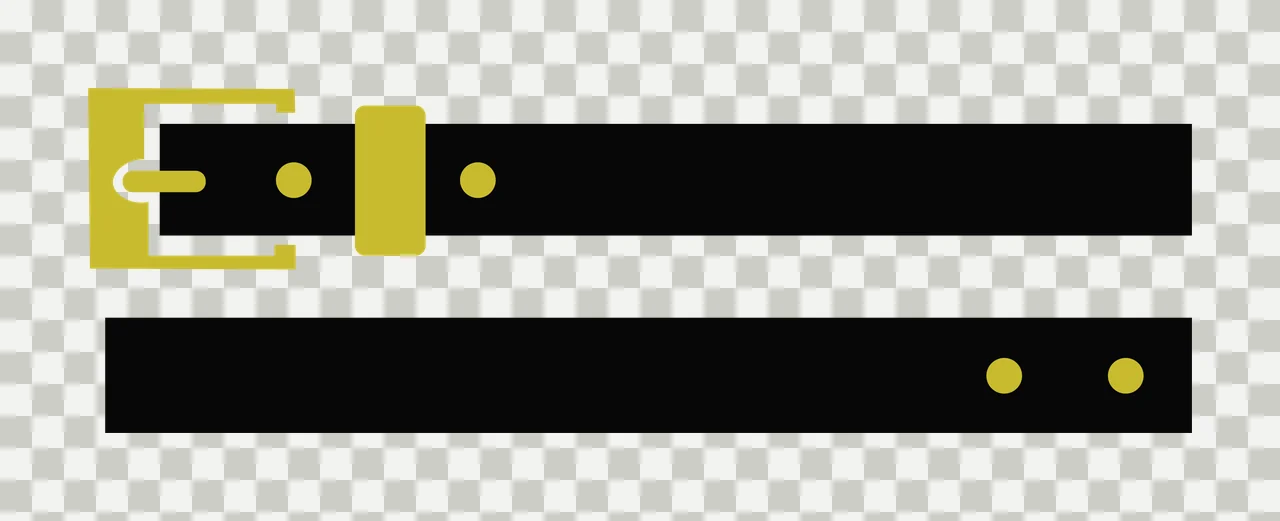 Minimalist Black Icon Of A Rectangular Buckle Leather belt transparency and detail preview thumbnail