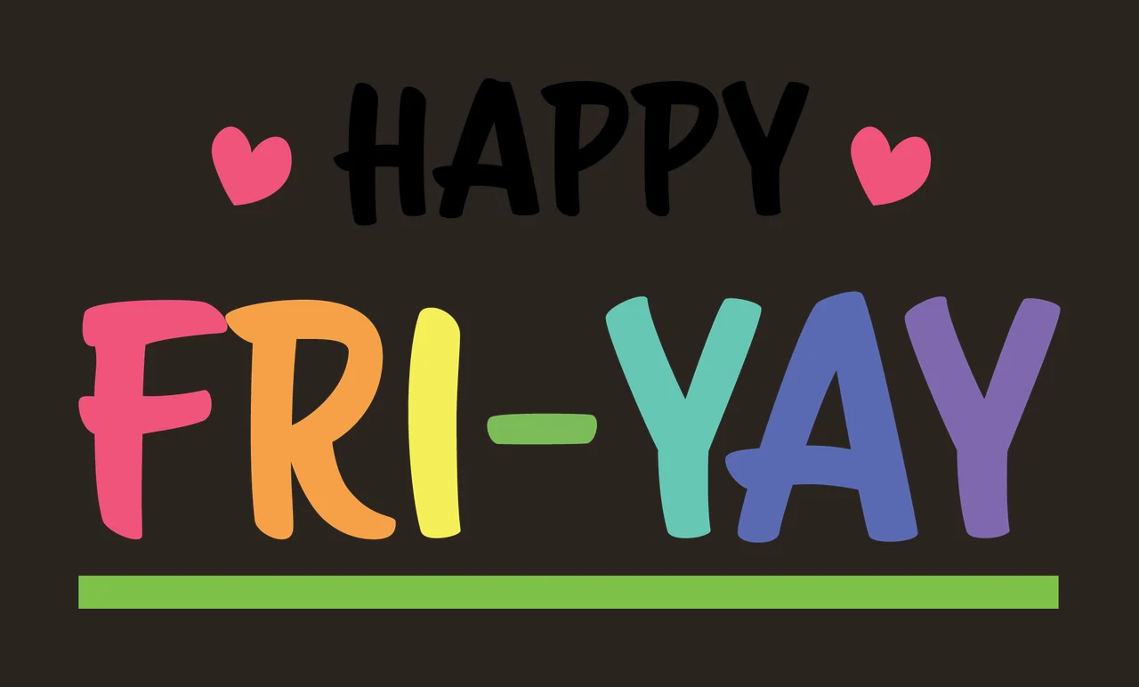 Happy Fri Yay Colorful Text contrast preview thumbnail