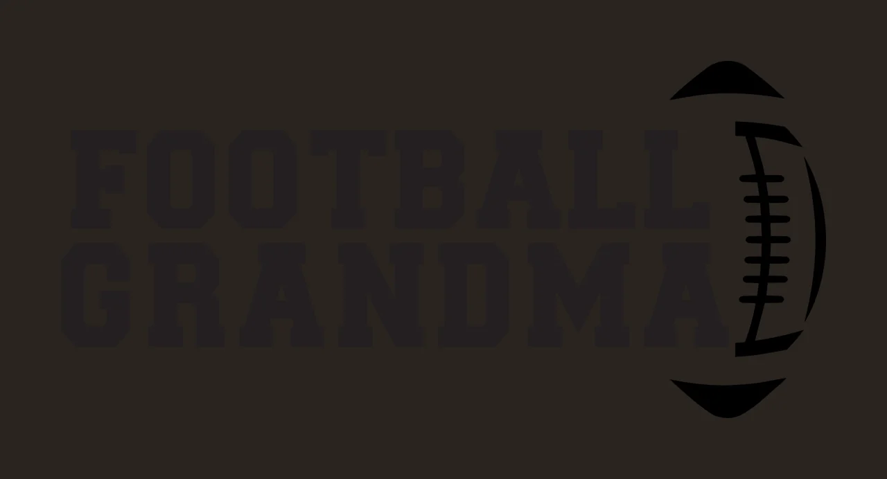 Football Grandma Text With Symbol To The Right typography black contrast preview thumbnail
