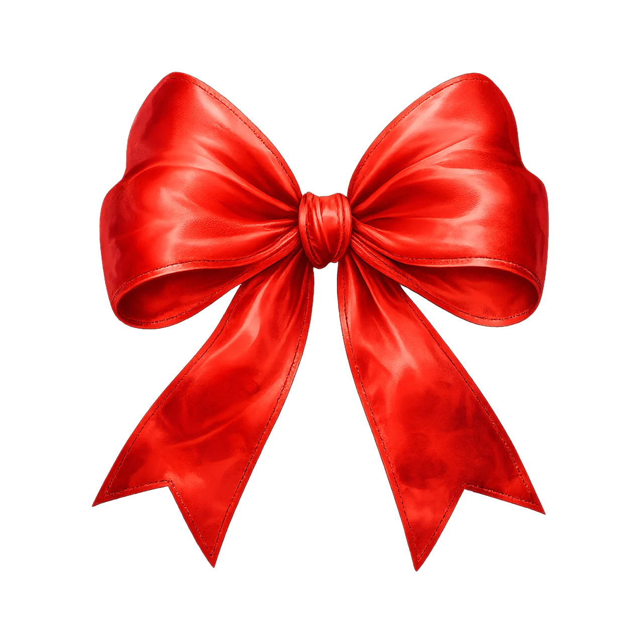 Red Coquette Bow Watercolor Ribbon Design Pastel Pink Bow