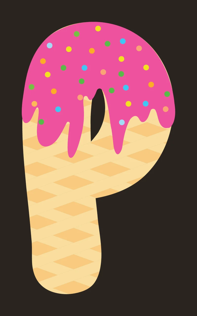 Ice Cream Font Character 06 scalable logo design icon contrast preview thumbnail