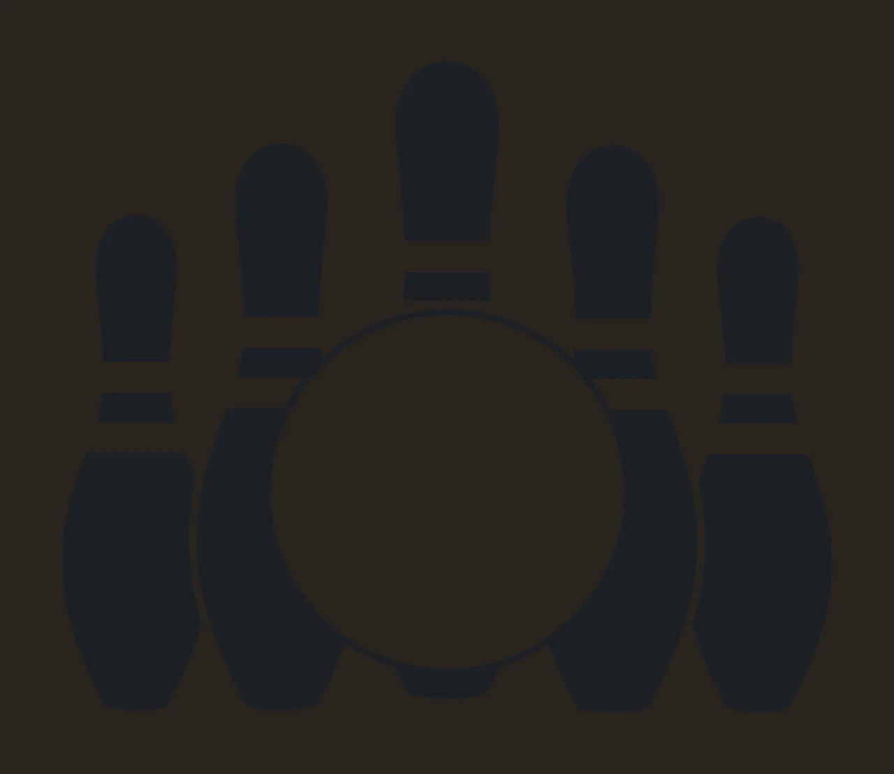 Bowling Pins And Ball With Sphere Sport contrast preview thumbnail