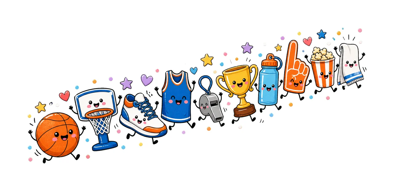 Basketball Cute Basketball Sports Sublimation Variation F
