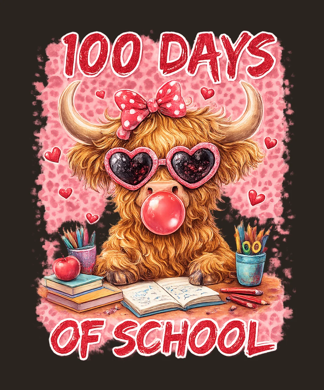 100 Days Of School Happy 100 Days Of School Holy Cow Digital contrast preview thumbnail