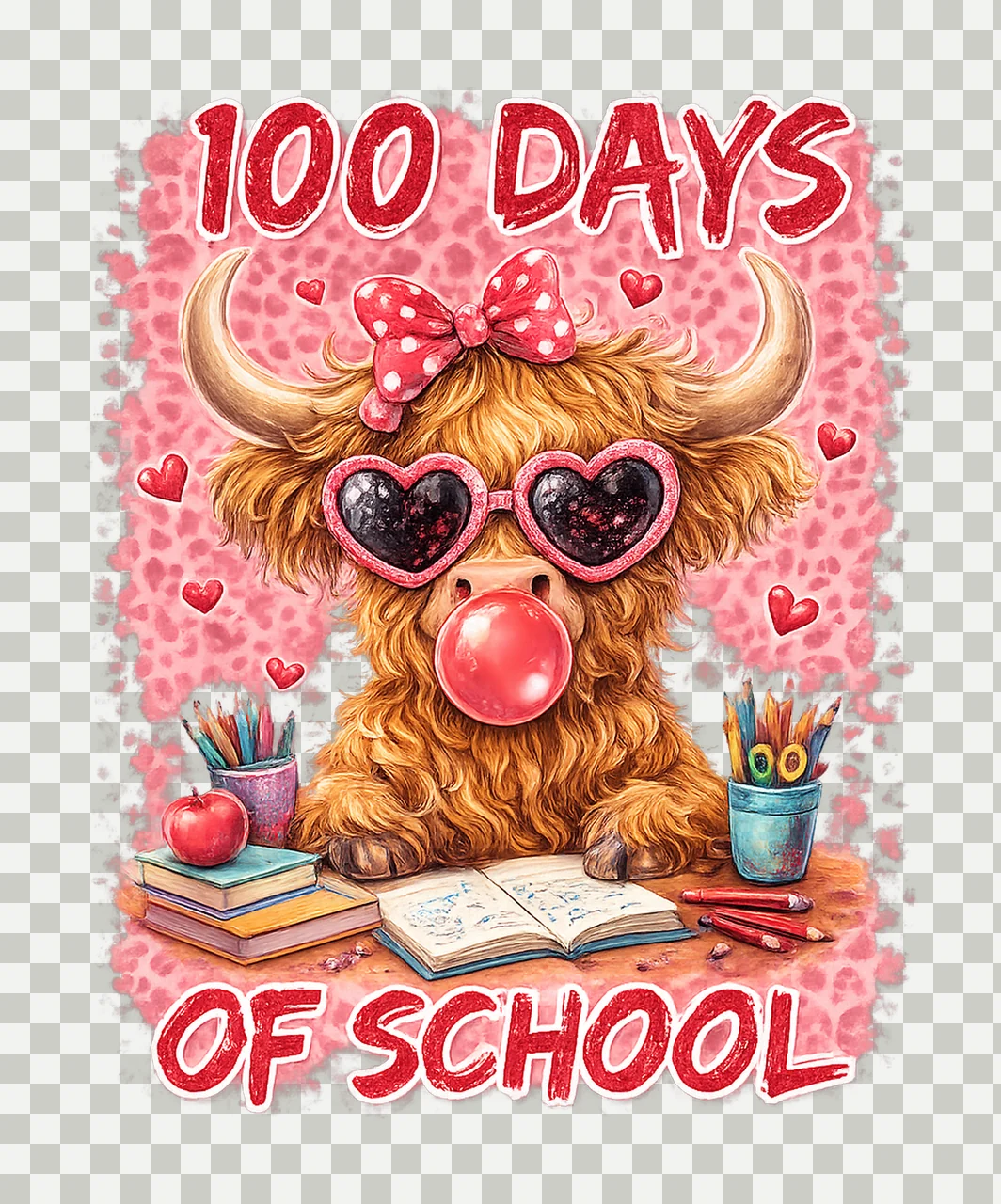 100 Days Of School Happy 100 Days Of School Holy Cow Digital transparency and detail preview thumbnail
