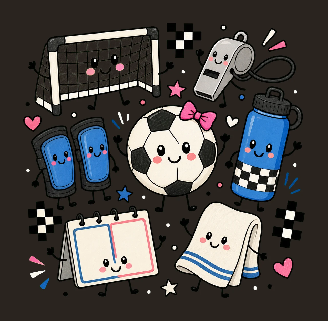 soccer game day 02 preppy checker sublimation instant shirt contrast preview thumbnail