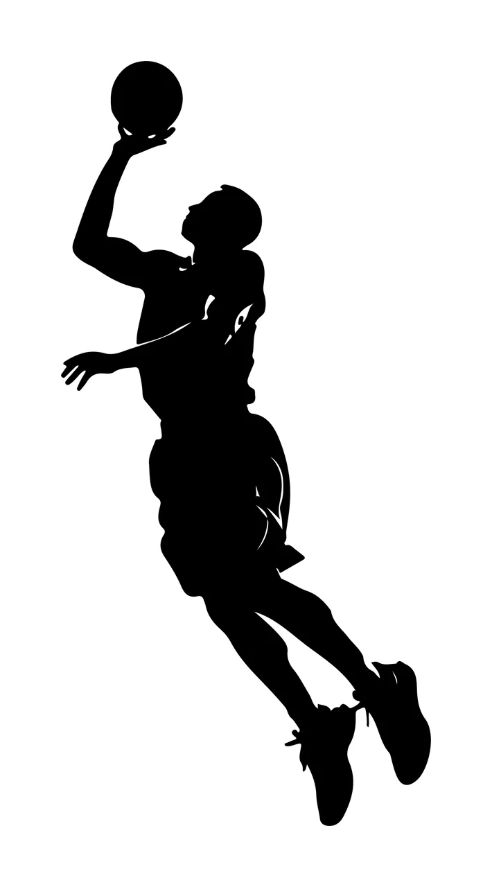 Can Glass Wrap Athlete Reaching With Basketball
