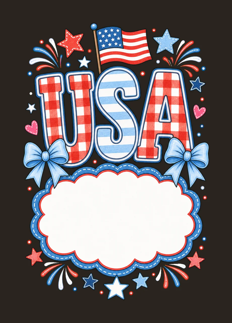 Independence Name Plate American Design Kids Variation E contrast preview thumbnail