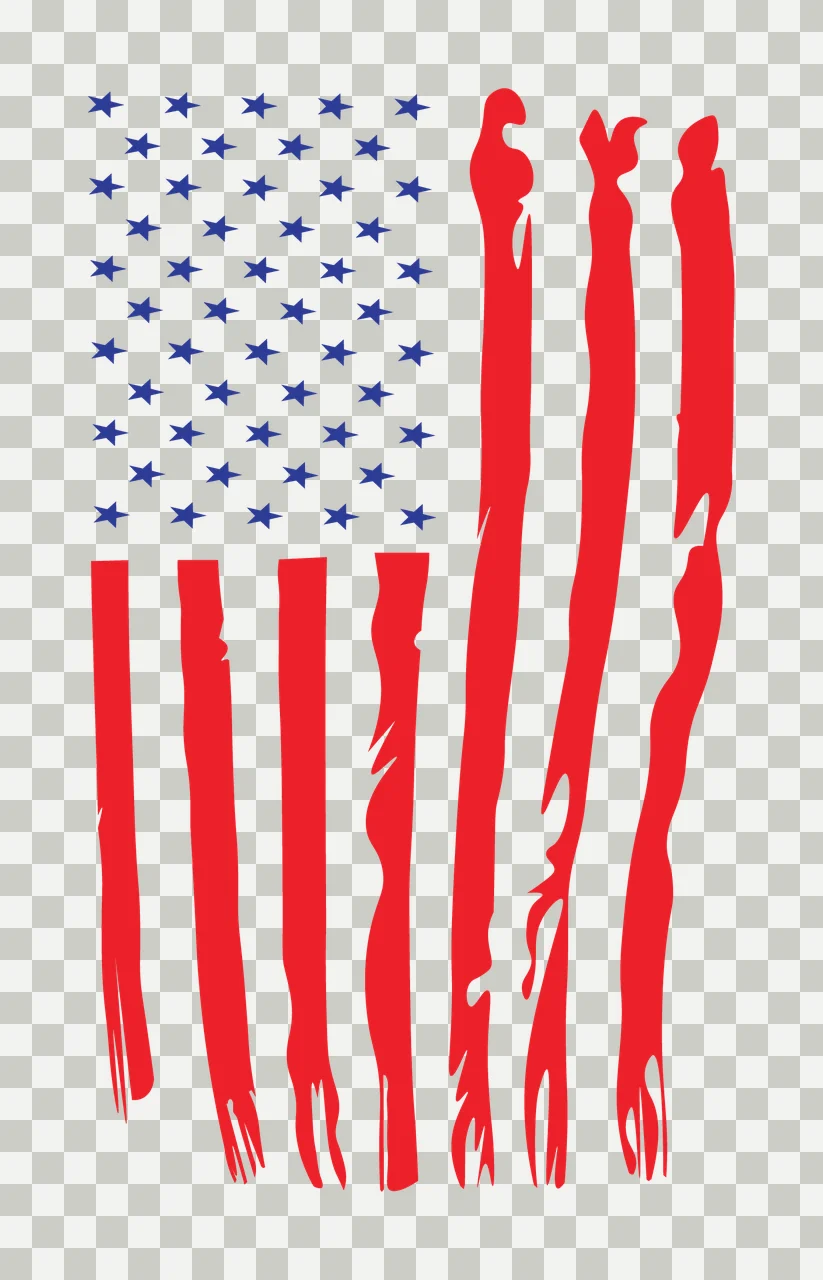 Can Glass Wrap American Flag With Stars transparency and detail preview thumbnail