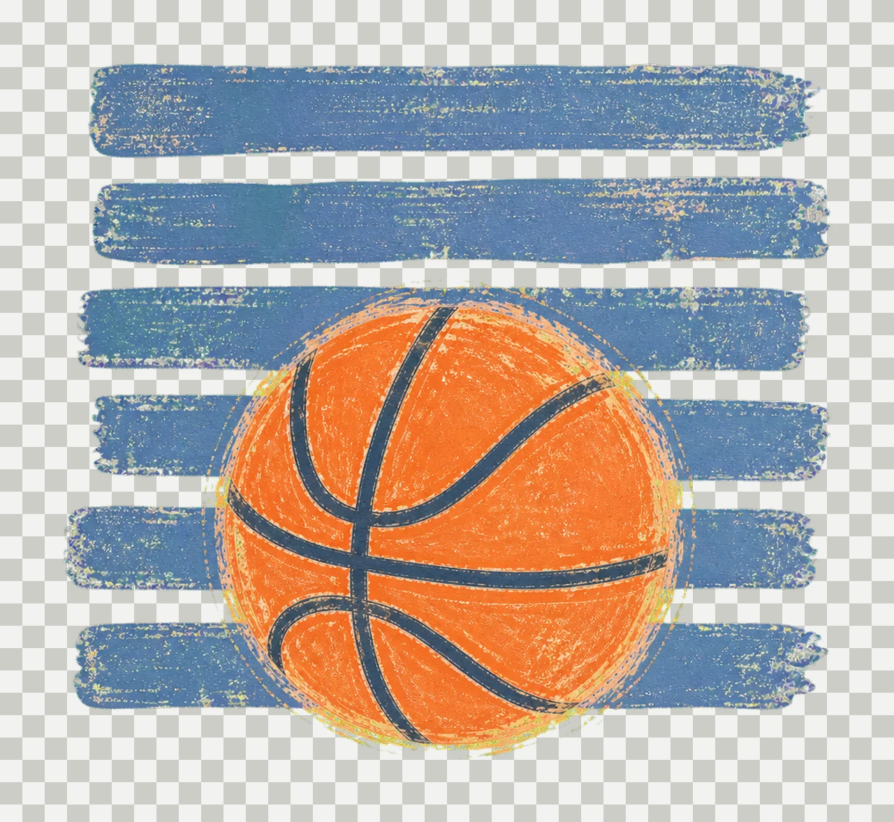 Basketball Stripes Preppy Shirt Design Trendy Variation F transparency and detail preview thumbnail