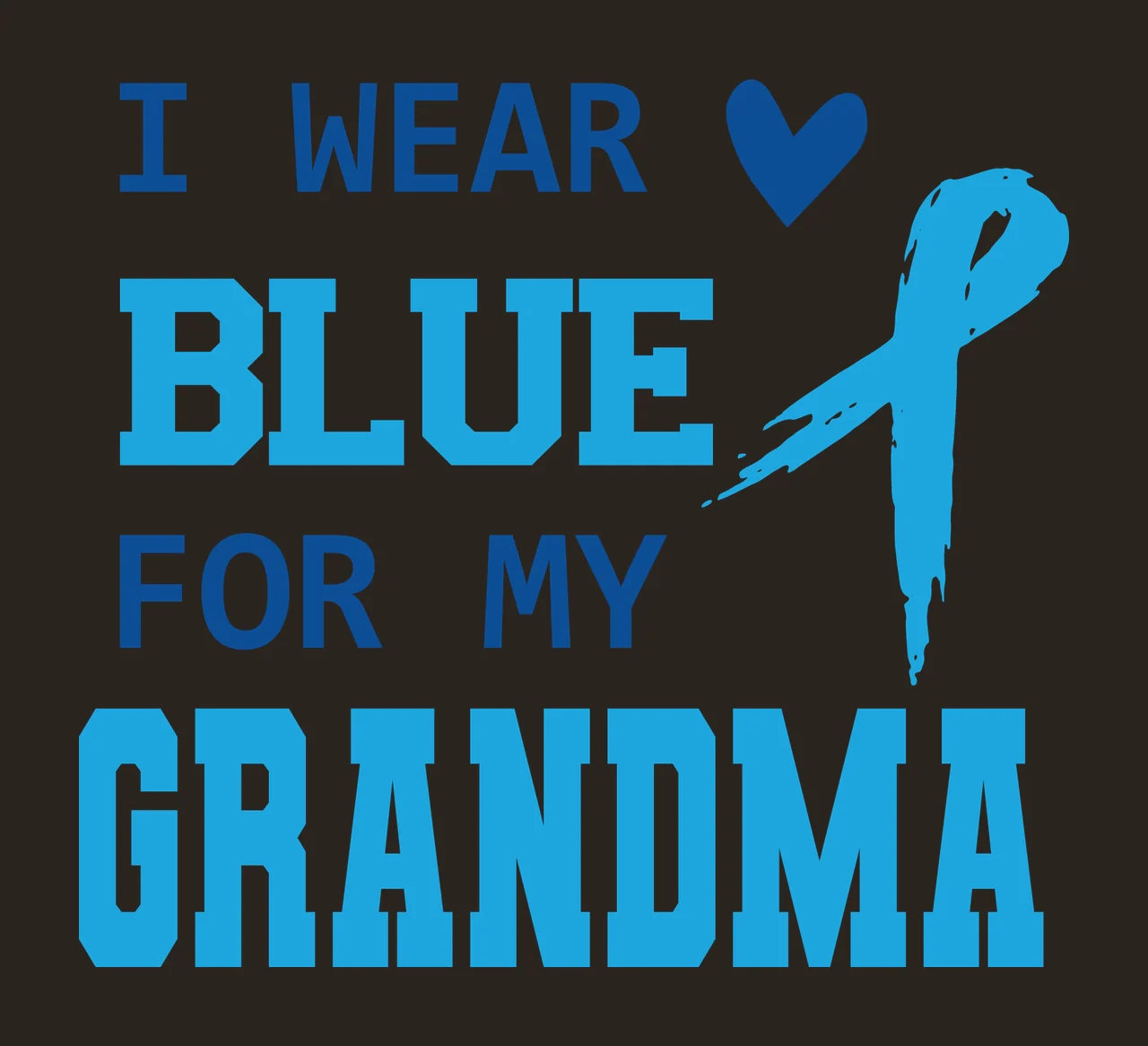 Blue Awareness Ribbon Support With Heart contrast preview thumbnail