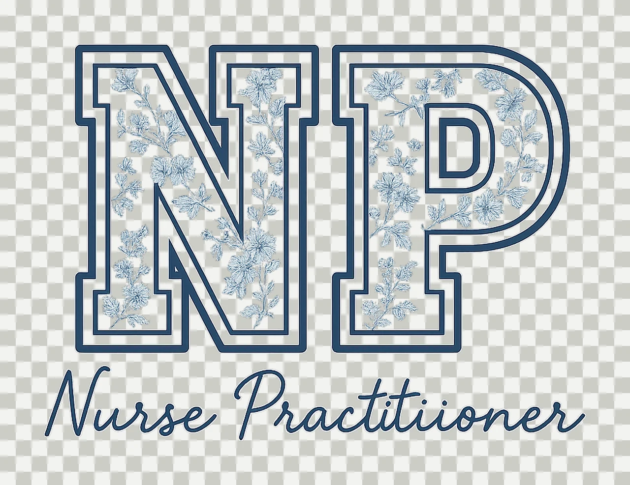 Nurse Practitioner Coquette Funny Nurse Shirt Design RN transparency and detail preview thumbnail