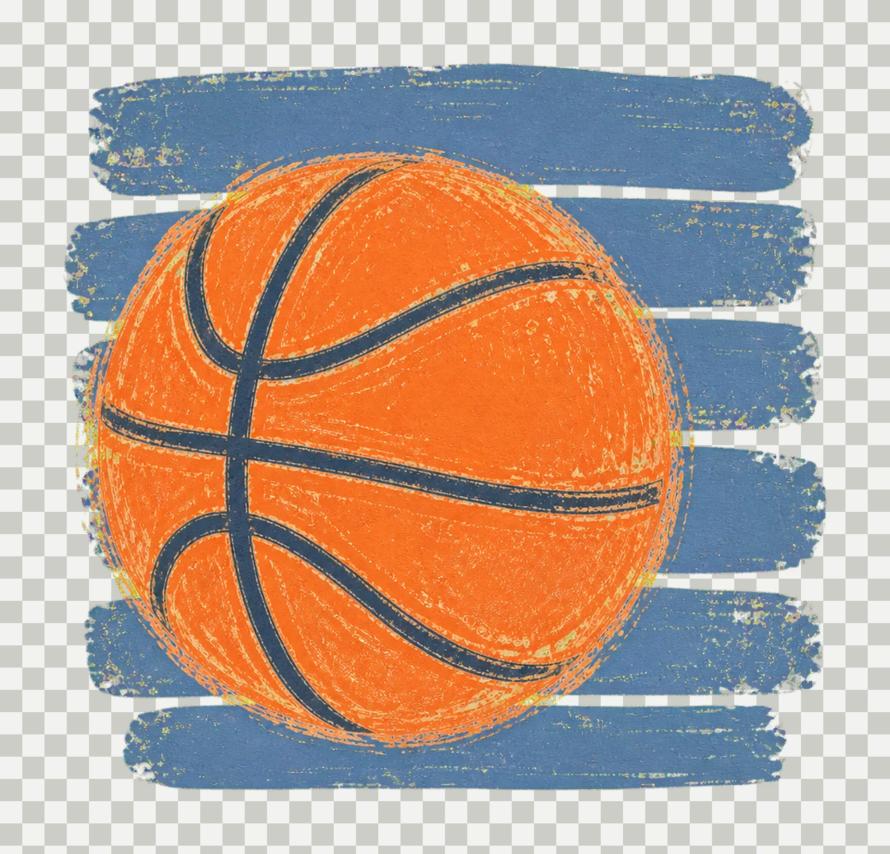 Basketball Stripes Preppy Shirt Design Trendy Variation C transparency and detail preview thumbnail