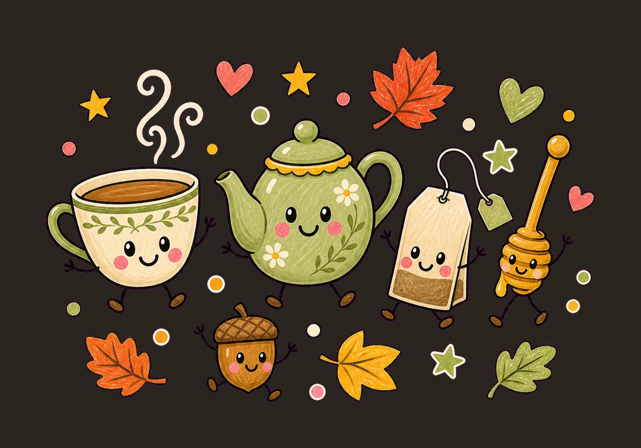 tea lover fall 01 walking lineup sublimation instant shirt contrast preview thumbnail