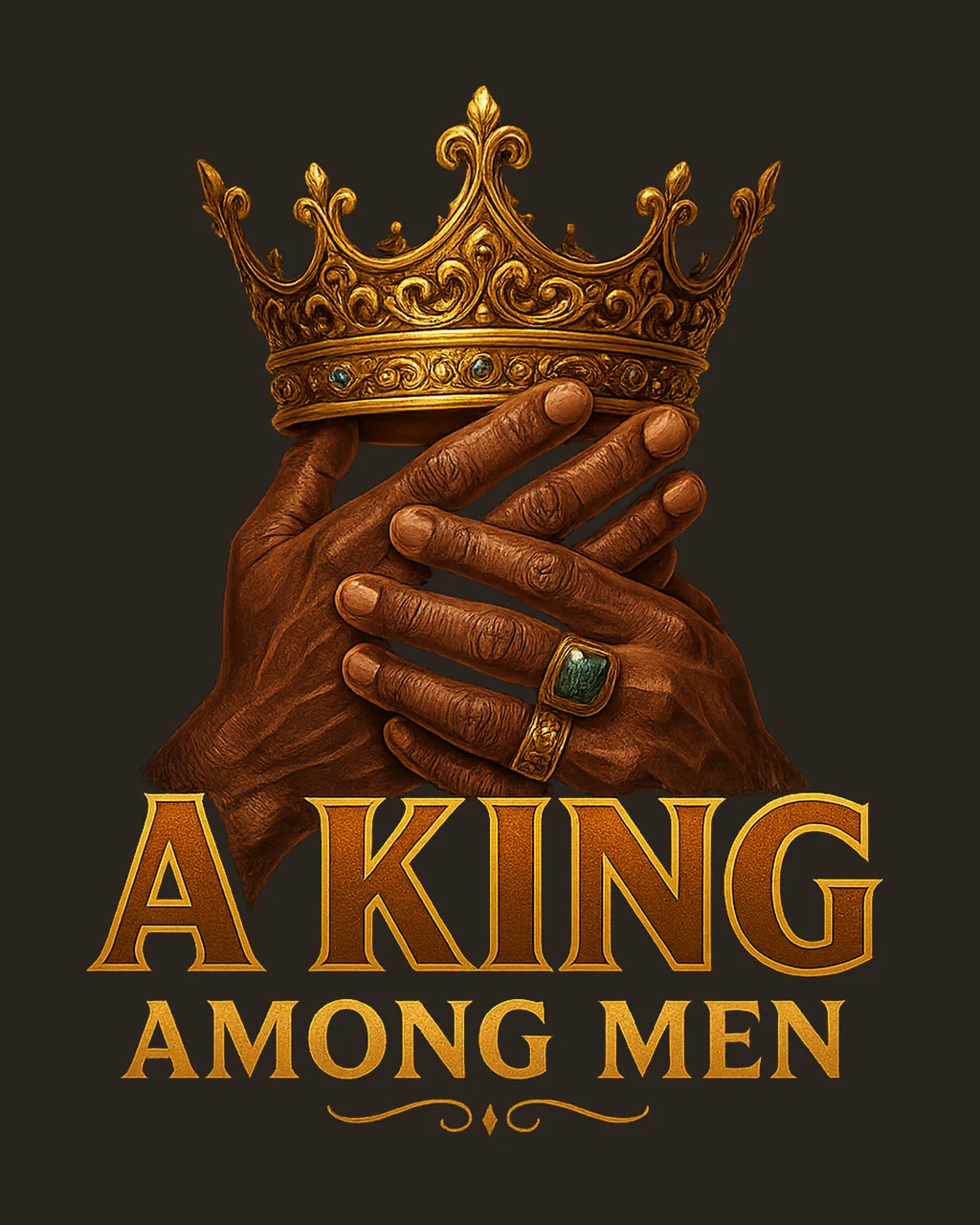King Among Men Black King Sublimation Design Black History contrast preview thumbnail